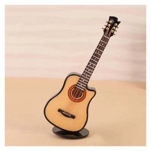 Mini Musikinstrument Dekor Auto-Ornament Miniatur-Gitarre Und Violine Musikinstrument Inneneinrichtung(13cm d) von DVCSDE