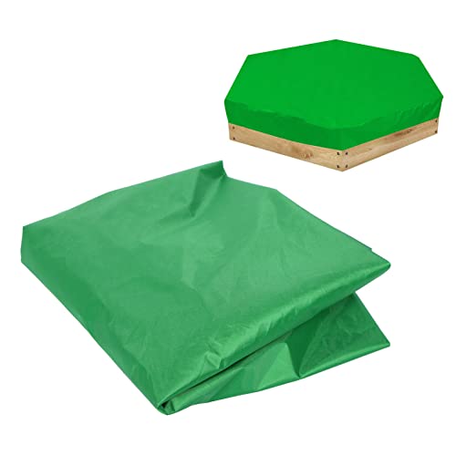 Waterproof Sandbox Cover | Dependable Outdoor Garden Sand Toys Storage and Protection | Ideal for Sandpits and Pools with Drawstring (Green) von DWENGWUN