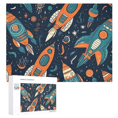 520 Teile Puzzles für Erwachsene Cool Space Rakete Muster Puzzles Große Puzzles Spiel Dekompression Freizeit Unterhaltung Holzpuzzle Entspannung Sensorisches Spielzeug Raumdekor für Frauen Männer 520 Teile Puzzles für Erwachsene Cool Space Rakete Muster Puzzles Große Puzzles Spiel Dekompression Freizeit Unterhaltung Holzpuzzle Entspannung Sensorisches Spielzeug Raumdekor für Frauen Männer von DWVTFSM