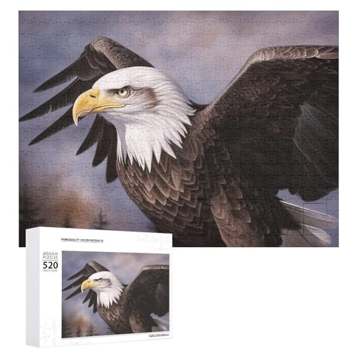520 Teile Puzzles für Erwachsene Coole Weißkopfseeadler Puzzles Große Puzzles Spiel Dekompression Freizeit Unterhaltung Holzpuzzle Entspannung Sensorisches Spielzeug Raumdekor für Frauen Männer 520 Teile Puzzles für Erwachsene Coole Weißkopfseeadler Puzzles Große Puzzles Spiel Dekompression Freizeit Unterhaltung Holzpuzzle Entspannung Sensorisches Spielzeug Raumdekor für Frauen Männer von DWVTFSM