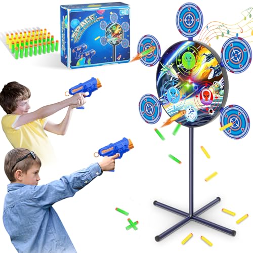 DX DA XIN Zielscheibe Elektrisch mit Licht und Sounds Zielscheibe für Nerf Spielzeug Pistole für Junge 4 5 6 7 8 9 10+ Jahre Ostergeschenkes Halloween Weihnachten Geschenke für Kinder von DX DA XIN