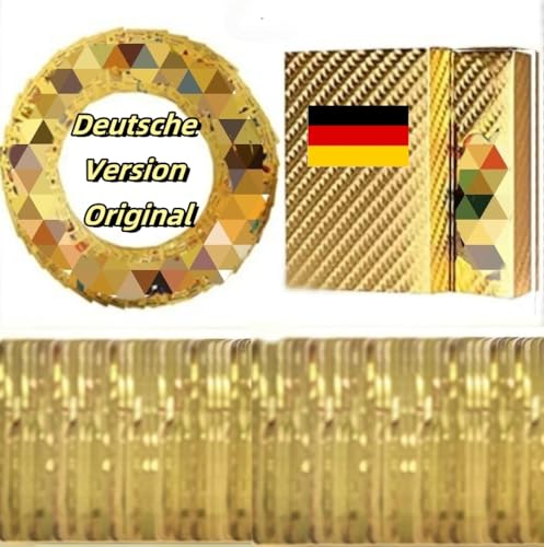 Deutsch Poke Karten Gold 55 Keine Wiederholung, Vmax Goldfolienkarten mit Deck Box, Vergoldete Karte Einschließlich Verschiedener Seltener Folienkarten(Vstar+Vmax+V+GX) von DXKKUPTU