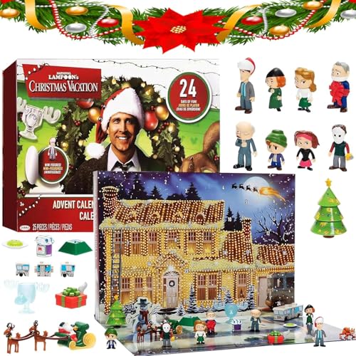 Christmas Vacation National Lampoon's 2024 Adventska Griswold Spielzeug SchöNe Bescherung Nationa Family Christmas Advent Gifts Countdown (A) von DYKeWei