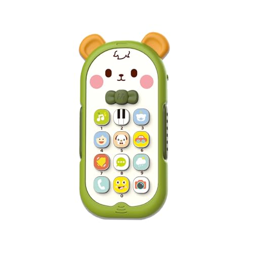 DYOUen Babyhandy Spielzeug ab 1 Jahr Handy Musikspielzeug Lernspaß Smart Phone Verschiedenen Melodien Funktion ab 9 12 18 Monate Baby Kinderspielzeug von DYOUen