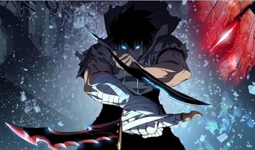 1000 Teile japanische Animes Leveling Poster Puzzle für Erwachsene und Familien Lernspielzeug Xq455Zy 52x38CM 1000 Teile japanische Animes Leveling Poster Puzzle für Erwachsene und Familien Lernspielzeug Xq455Zy 52x38CM von DZOEU