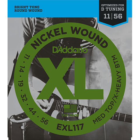 D&#39;Addario EXL117 Nickel Wound .011-056 Saiten E-Gitarre von Daddario