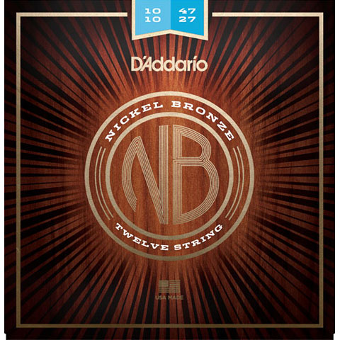 D&#39;Addario NB1047-12 Nickel Bronze .10-047 Saiten Westerngitarre von Daddario