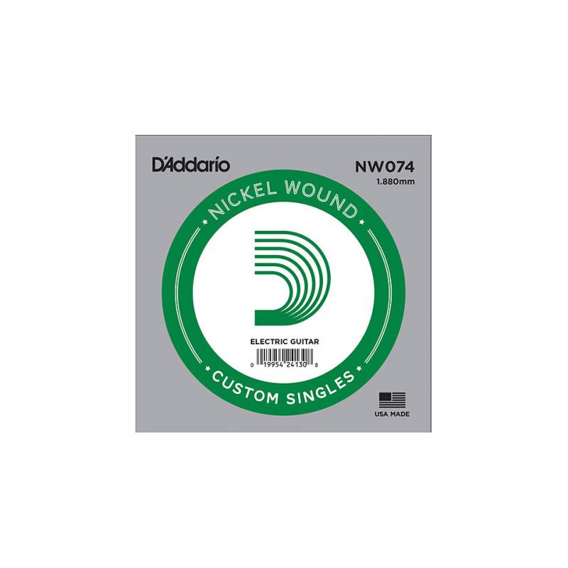 D&#39;Addario NW074 Nickel Wound Einzelsaite E-Gitarre von Daddario