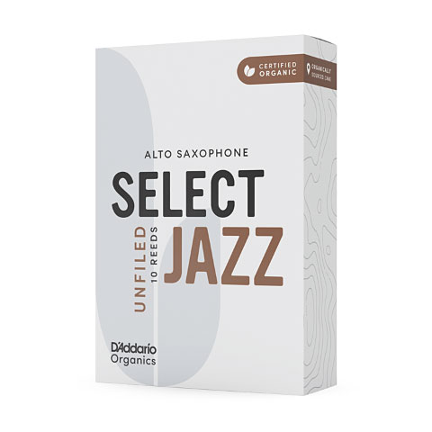 D&#39;Addario Organic Select Jazz Unfiled Alto Sax 2M Blätter von Daddario