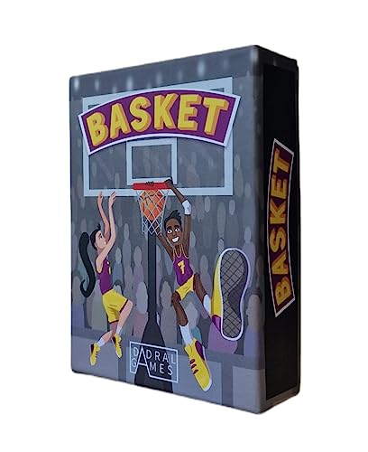 Dadral Games - Basketball-Kartenspiel | Spiel Basket | Basketball Geschenke | Basketball Brettspiel | ab 6 Jahren | Geschenk für Jungen/Mädchen | Mehrsprachig von Dadral Games