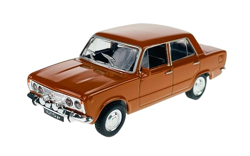 Daffi FIAT 125p Braun 1:43 Polish Classic Car 9cm Neu im Karton Die Cast Metallmodel von Daffi