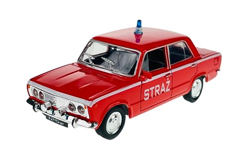 Daffi FIAT 125p Feuerwehr 1:43 Polish Classic Car 10cm Neu im Karton von Daffi