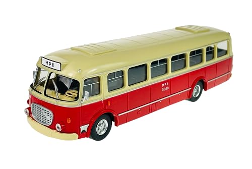 Daffi Jelcz 272 Mex Bus 1:43 Polish Classic Car 24cm Rot Neu im Kasten von Daffi