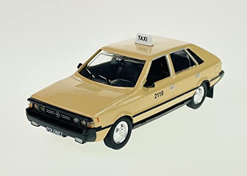 Daffi Polonez Taxi Beige 1:43 Polish Classic Car 9cm Neu im Karton Die Cast Metallmodel von Daffi