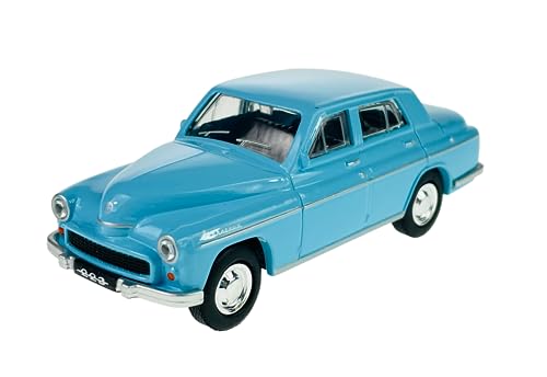 Daffi Warszawa 223 Blau 1:43 Polish Classic Car 10cm Neu im Karton Die Cast Metallmodel von Daffi