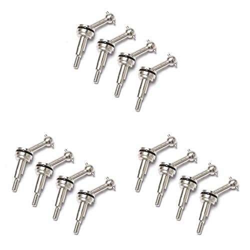 Daijianbin 12Pcs 2mm Extended Metal CVD Universalgelenkwellengetriebe für K969 K979 K989 P929 1/28 RC Car Upgrade Teile von Daijianbin