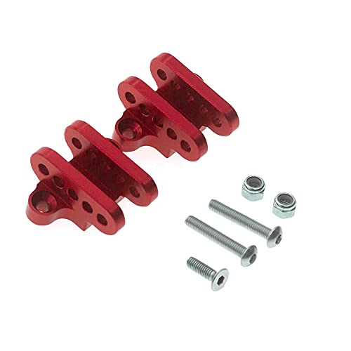 Daijianbin 2 StüCke Metall Vorne Hinten Unteren StoßDäMpfer Halterung für 4WD RC Auto Aktualisierung Teile Rot von Daijianbin