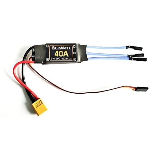 Daijianbin 40A BüRstenloser Regler XT60-Stecker Langlebige RC-Spielzeugkomponenten ZubehöR Geschwindigkeitsregler Motor FPV Quadcopter Hubschrauber von Daijianbin