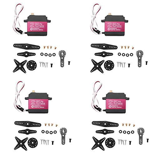 Daijianbin 4X 25KG Digital Servo Voll Metall Getriebe Hohes Drehmoment Wasserdicht für RC Auto Crawler Robot 270 ° von Daijianbin