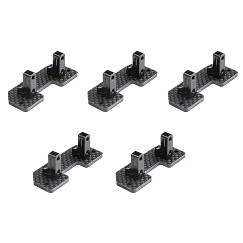 Daijianbin 5X Kohle Faser Servo Halterung Halter Achse Hoch Servo Feste Halterung für Axial SCX10 SCX10 II 90046 1/10 RC Crawler Auto Upgrade Teile von Daijianbin