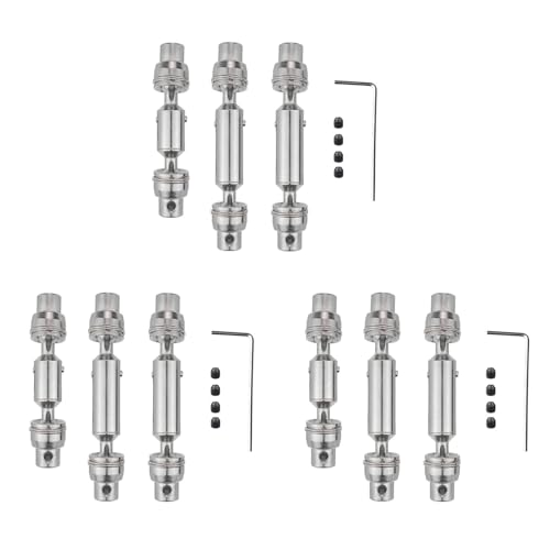 Daijianbin 9 StüCke Metall Antriebswelle CVD für B16 B36 Q60 Q63 Q64 MN77 FY004 6WD 1/16 RC Auto Upgrade Teile,1 von Daijianbin