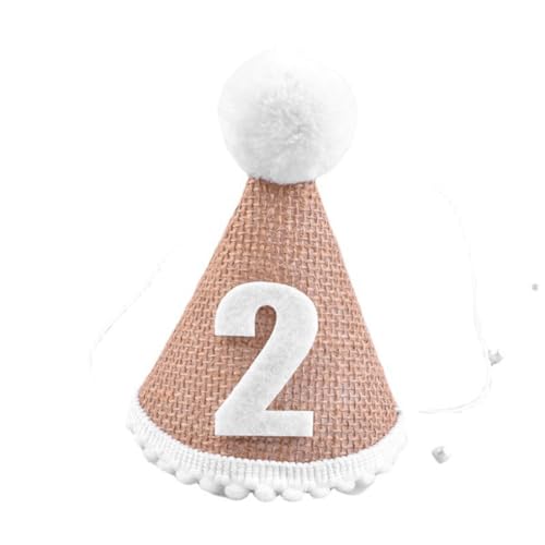 Daijianbin Mütze Baby-Geburtstagsparty-Mütze 2. Jahre Kinder-Babyparty-Mütze Geburtstags-Stirnband-Dekoration Einfache Installation Einfach zu Verwenden D von Daijianbin