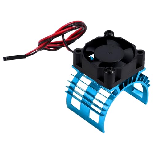 Daijianbin RC Car 540 550 3650 3660 3665 Bürstenloser Elektromotor Abdeckung Kühlkörper Lüfter für 124017 124016 Teile Blau von Daijianbin