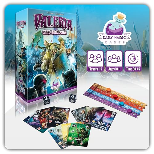 Daily Magic Games Valeria: Card Kingdoms 2. Ausgabe, Kartenspiel, ab 13 Jahren, für 1–5 Spieler, 30–45 Minuten Spieldauer, Mehrfarbig, DMGVCK101 von Daily Magic Games