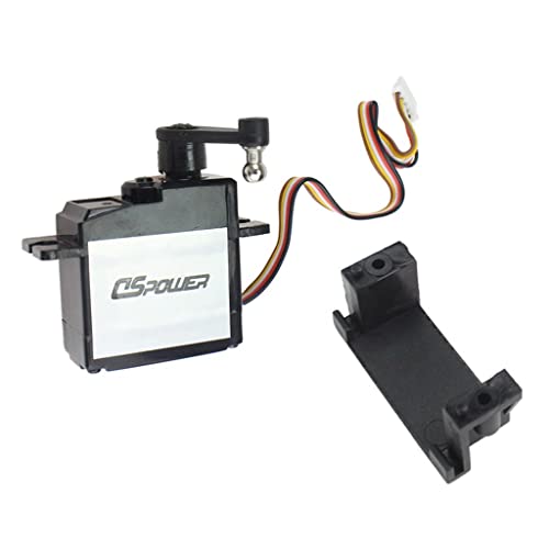 dailymall 6KG Lenkservo Metallgetriebe Hochdrehmoment Servo für Wltoys 144001 1/14 RC Auto von dailymall