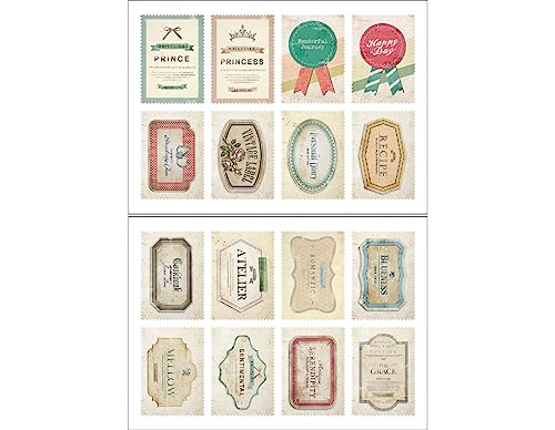 Dailylike Dailylike Stempel Papier Aufkleber Label verschiedene Designs, 7 x 12 cm, 2 Bögen Dailylike Dailylike Stempel Papier Aufkleber Label verschiedene Designs, 7 x 12 cm, 2 Bögen von Dailylike