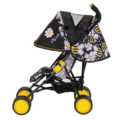 Daisy Chain Little Zipp-Puppenbuggy – Stoff in Classic Pink. Empfohlen für Kinder zwischen 18 Monate und 3 Jahren. (Bumblebee) von Daisy Chain