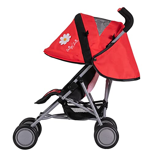 Daisy Chain Little Zipp-Puppenbuggy – Stoff in Classic Pink. Empfohlen für Kinder zwischen 18 Monate und 3 Jahren. (Poppy) von Daisy Chain