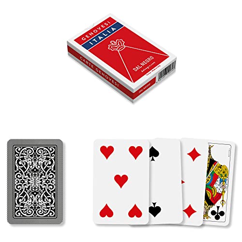 Dal - Genovesi Italia 10074-Genovesi Regionale Spielkarten, Federmäppchen Rot, Farbe, 10074 Dal - Genovesi Italia 10074-Genovesi Regionale Spielkarten, Federmäppchen Rot, Farbe, 10074 von Dal Negro