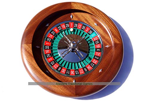 Dal Negro 36cm Montecarlo Mahogany Roulette Wheel with Precision Bearing Mechanism von Dal Negro