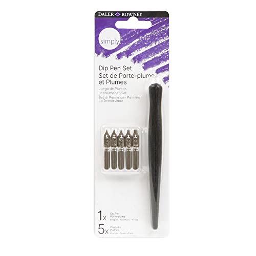 Daler Rowney 844300950 Simply Kalligraphie-Federhalter-Stiftset, 1 stück (1 erPack) von Daler Rowney