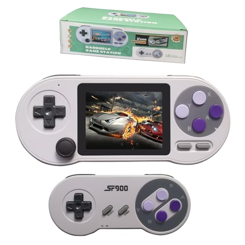 Damcoola Handheld Game Console Built-in 6000+ Spiele, mini Handheld Gamepad Geschenk für Jungen & Mädchen, Handheld Video Games für Erwachsene, retro gaming handheld Support TV Output Support Download von Damcoola