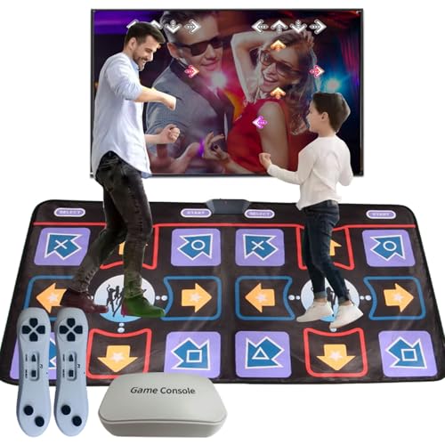 Tanzmatte für Erwachsene und Kinder - Plug and Play Electronic Dance Pad Game für TV, Kids Exercise Game, Weihnachten Geschenke für Mädchen , Blau von Damcoola