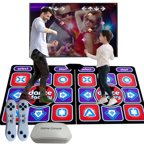 Tanzmatte für Erwachsene und Kinder - Wireless Dance Pad Game für TV, Dancing Exercise Game, Plug and Play, Geburtstag Geschenke für Mädchen, Rot von Damcoola