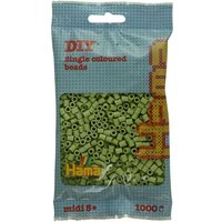 Hama 207-110 - Beutel mit Midi-Bügelperlen Matcha Grün, 1000 Stück von Dan Import