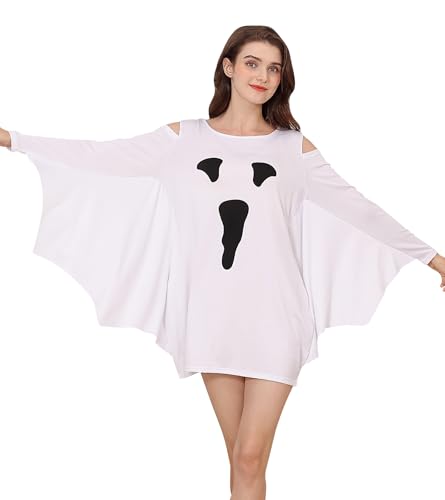 Dancinova Halloween Kostüm Damen Halloween Kleid Geist Kostüm Tag der Toten Kostüm L von Dancinova