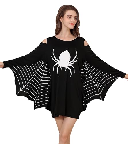 Dancinova Halloween Kostüm Damen Halloween Kleid Spinne Kostüm Tag der Toten Kostüm L von Dancinova