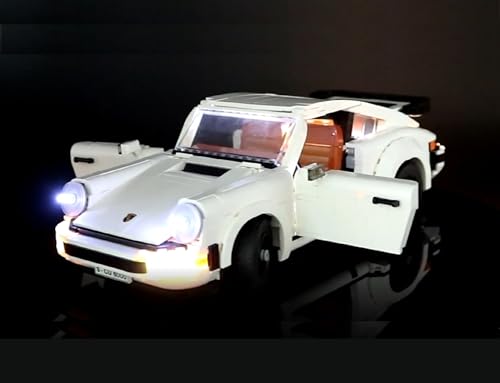 LED-Beleuchtungsset Licht-Set Akku-Box kompatibel mit Lego Porsche 911 Turbo Modell 10295 (Porsche Nicht enthalten) von Daniko