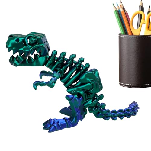 Dankek Dinosaurier-Figurenspielzeug, 3D-Gedruckter Dinosaurier - Gelenkiger 3D-Gedruckter Dinosaurier mit flexiblen Gelenken,Freistehende Tisch-Sammelfiguren für Schreibtisch, Teetisch, Nachttisch, von Dankek