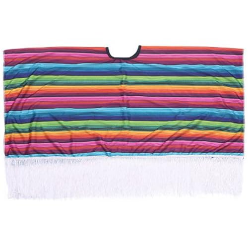 Danlai Mexikanische Fiesta Serape Poncho Kostüm Buntes Kostüm Accessoire Fun Feierliche Party Gunst Für Kinder von Danlai