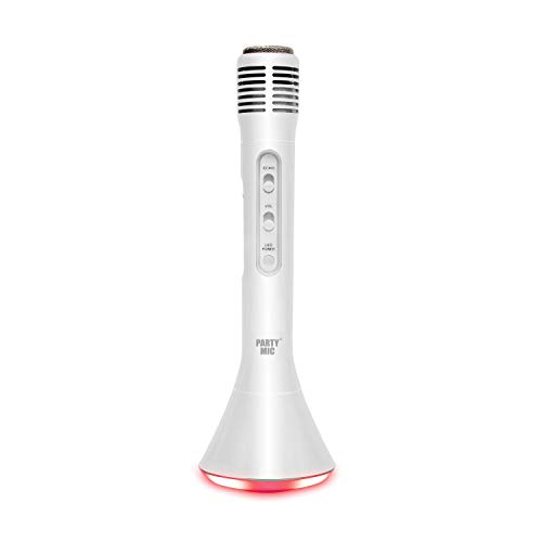 WS – Karaoke-Mikrofon-Lautsprecher – Bluetooth – Nomad – 680078MIN – Silber – kabellos – Musik – LED-Licht – tragbares Mikrofon – Gesang – Kind – Erwachsener – Tanzen – iPad – iPhone – Android von Dansing