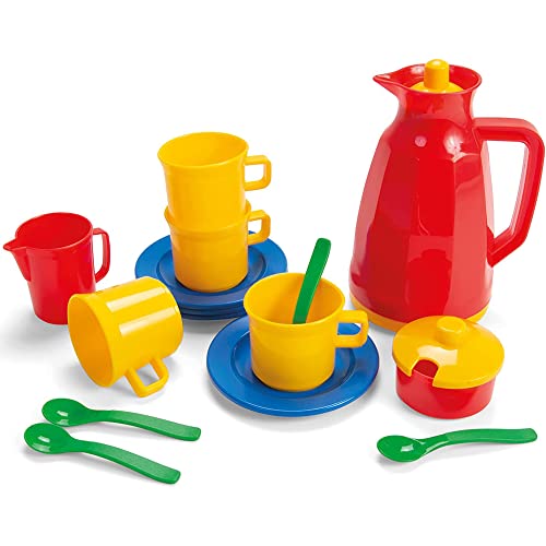 Dantoy - Coffee Set for 4 - Pretend Play for Children 2+ years old - 17 Pieces- Toys for Kids – Multi-Colour Toy von Dantoy