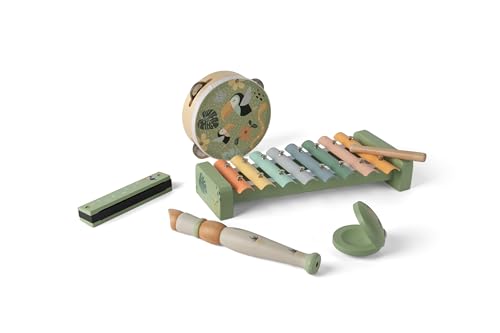 Dantoy - Multi Musik Set aus Holz - Rollenspiel - Holzspielzeug - mit Zubehör - 3+ Jahre von Dantoy