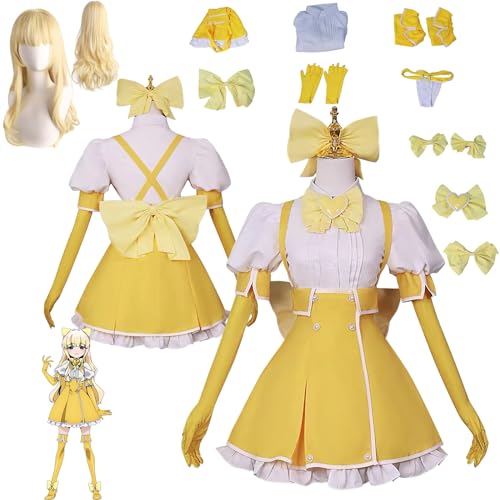 Daotutu Anime Gushing over Magical Girls Cosplay Kostüm Outfit Rolle Tenkawa Kaoruko Uniform Komplettset Set Halloween Karneval Party Dress Up Anzug mit Wig für Frauen Mädchen (XL) von Daotutu