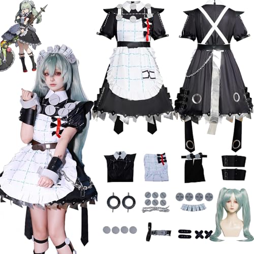 Daotutu Corin Wickes Zenless Zone Zero Cosplay Kostüm Perücke für Frauen Charakter Nicole Demara Uniform Erwachsene Komplettset Jacke Dress Up Anzug Outfits Halloween Karneval Party Geschenke (L) von Daotutu