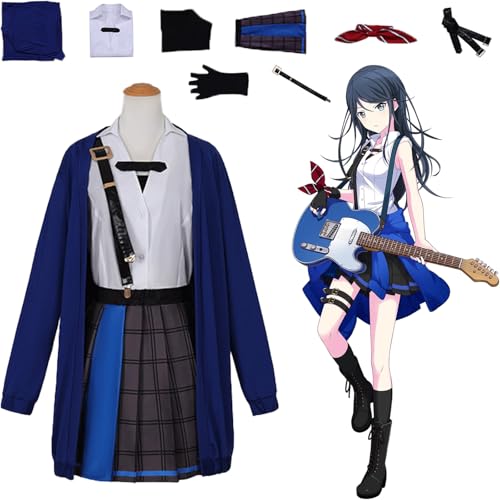 Daotutu Ichika Hoshino Project Sekai Colourful Stage Cosplay Kostüm Outfit für Frauen Mädchen Anime Charakter Asahina Mafuyu Blau Uniform Komplettes Set Halloween Karneval Party Dress Up Anzug (3XL) von Daotutu